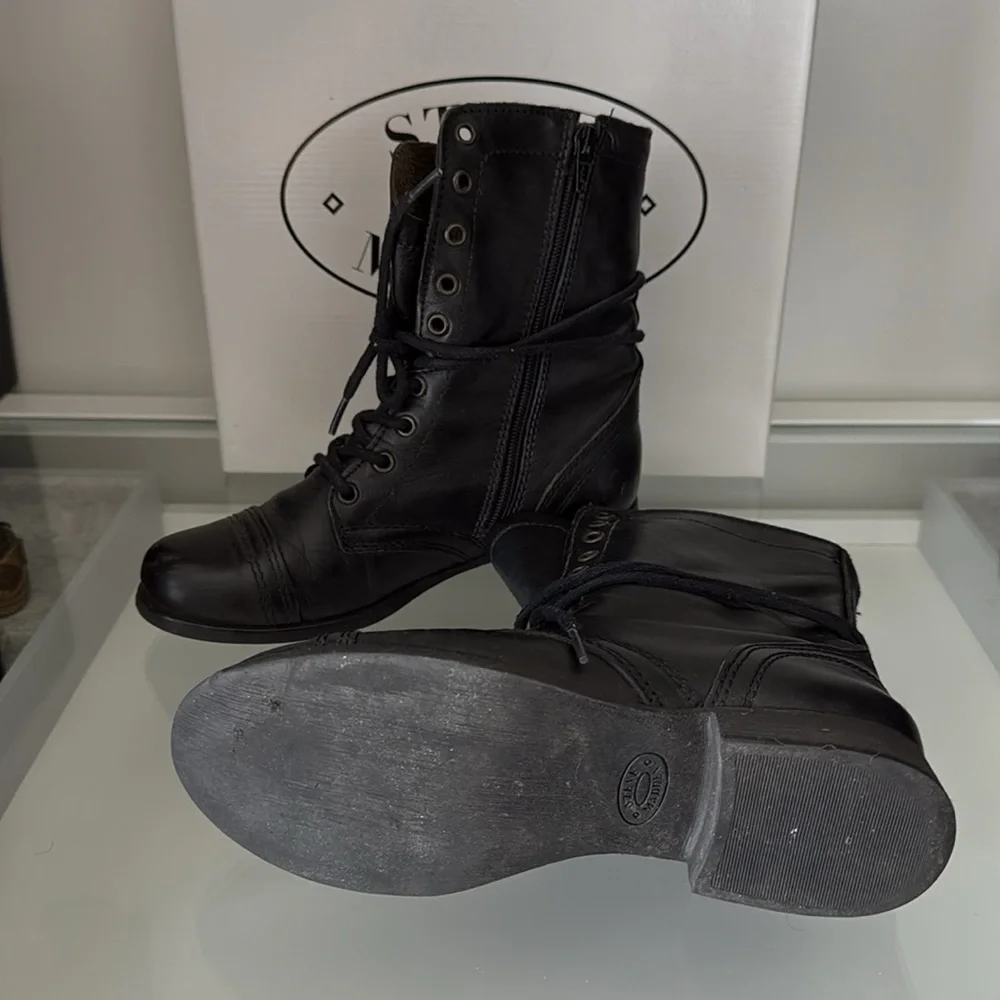 Steve Madden Troopa Black Size 6.5 - Picture 3 of 4